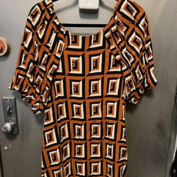 Anthropologie Corey Lynn Calter Meriwether Tunic Dress - Retro geometric print - Picture 12 of 16